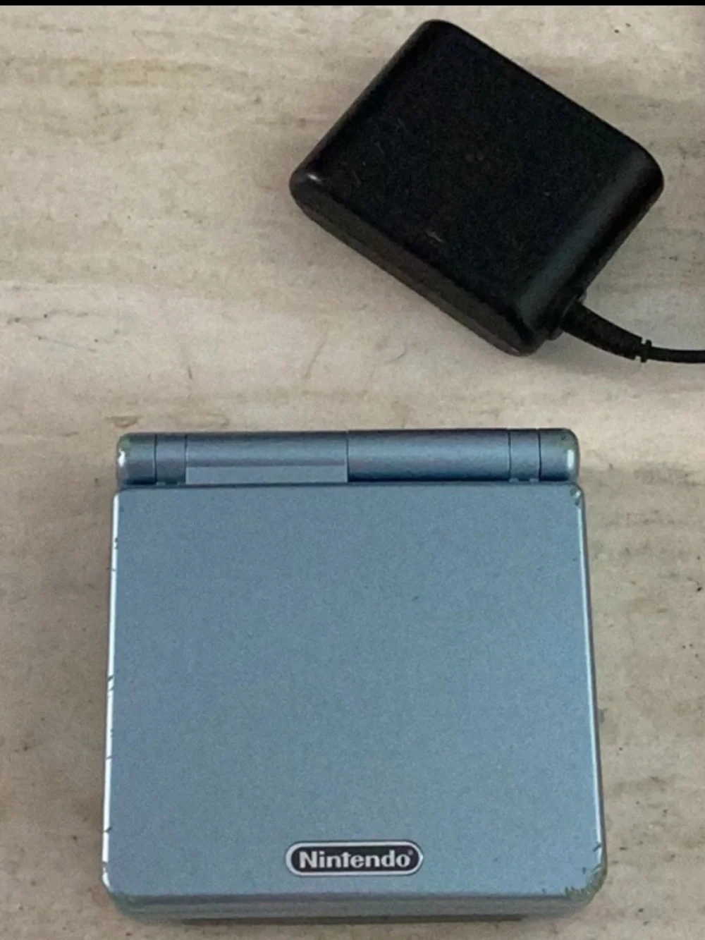 Nintendo Game Boy Advance SP Console Back Lit AGS-101 Pearl Blue GBA Working
